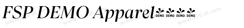 FSP DEMO Apparel字体转换